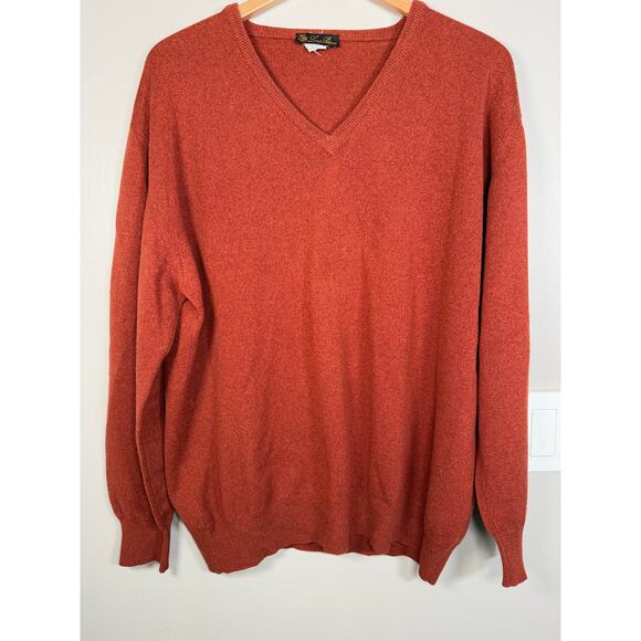 Loro Piana Men’s VNeck 100% Cashmere Sweater size 54IT/XL